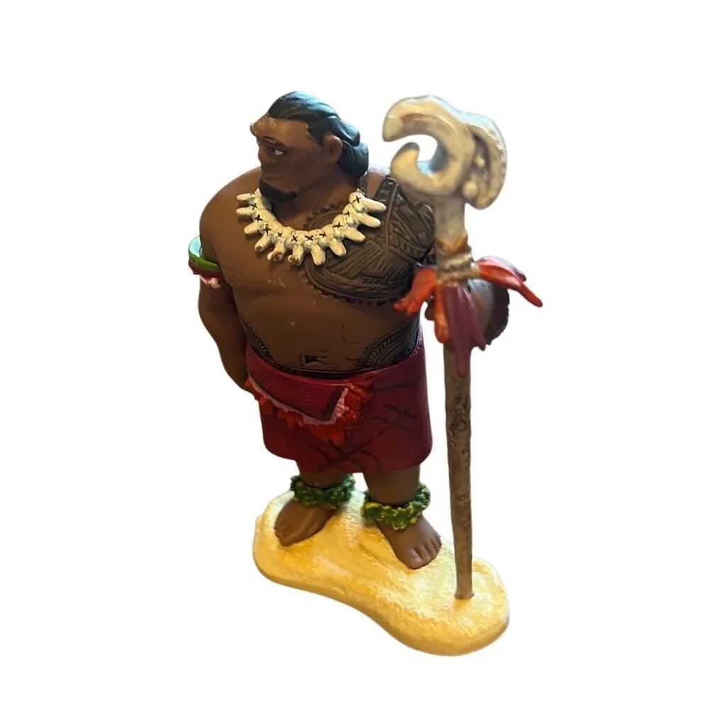 Disney Moana Maui Figure With Staff Toy Collectible‎